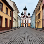 **Old Town Minsk**: Charming cobblestone streets and historic stone buildings in the "Trinity Suburb" area. Focus on the atmosphere of stepping back in time.