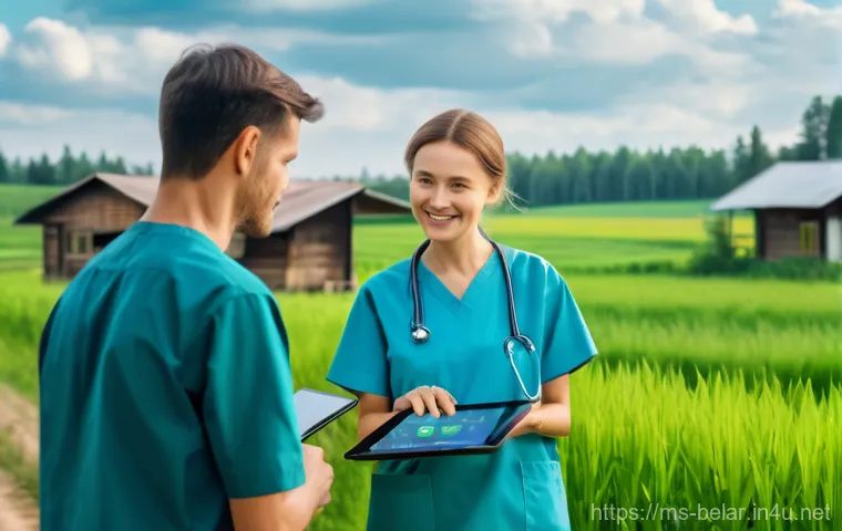벨라루스 의료 시스템 - **Prompt 1: Community-Centric Primary Healthcare in Belarus**
An uplifting and warm image depict... 벨라루스 의료 시스템 - **Prompt 1: Community-Centric Primary Healthcare in Belarus**
An uplifting and warm image depict...