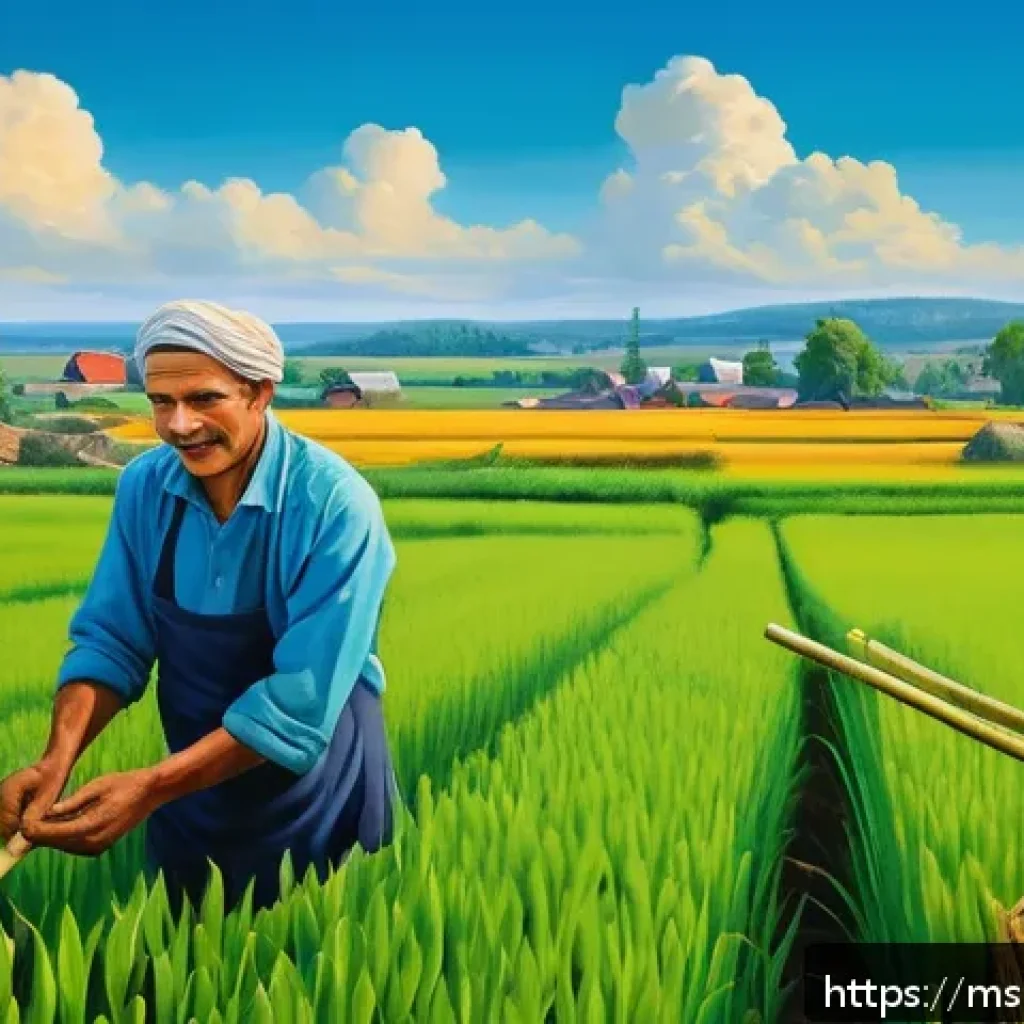 벨라루스에서 유명한 벽화 및 스트리트 아트 - A vibrant mural depicting Belarusian farmers working diligently in lush green fields under a bright ...